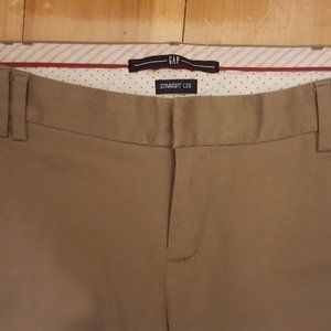 Khaki Straight Leg Trouser